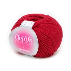 [앵콜스] 크레용실 낱개(10+1) 인형실 소품실 면사 뜨개실 털실, 29 이쁜레드, 1개