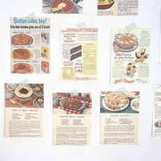 다이어리 벽장식 데코 10p 베이킹 레시피메모지, 상세페이지 참조, DSAM A.쿠킹레시피(10장)