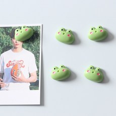 개구리얼굴 5P set 냉장고 현관문 인테리어 자석 작지만 강력한 귀여운 마그넷, 개구리얼굴 5pcs세트 자석