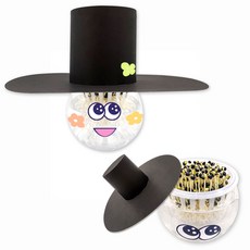 [쏘잇] 콩나물 키우기(전통갓 만들기 얼굴꾸미기)/콩나물키우기 체험 재배기 세트 콩나물기르기세트 관찰학습, 1세트