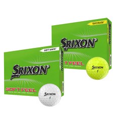 스릭슨 소프트필 골프공 정품 2피스 43mm, 화이트, 12개입, 1개