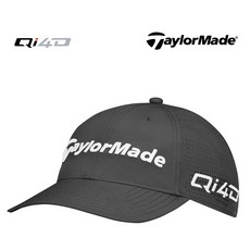 테일러메이드 TM26 투어 라이트 테크 골프모자 Qi4D로고, 1개, 블랙