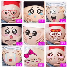 肚皮貼紙 孕婦照 肚皮彩繪 寫真大肚照 肚子貼紙