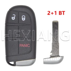 HE SIP22 블레이드 교체 자동차 원격 키 쉘케이스 지프 컴퍼스 피아트 500 용 단추, 02 For Jeep, 09 2Plus1 BT