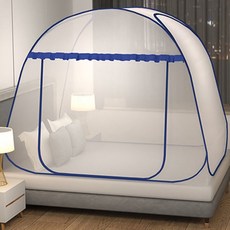 슈디자인 모기장120x200 원터치 모기장 120x200cm 블루