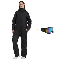 일체형 남여공용 저퍼 허리 조절 스키복 세트 보드복 남자 여자