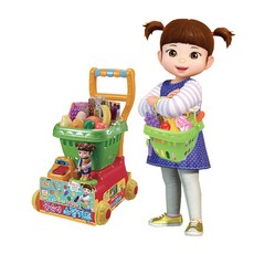 콩순이 쇼핑카트 마트놀이 세트, 혼합색상