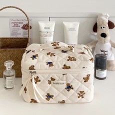 베베캐리 노시부가방 화장품가방 기저귀파우치 여행용파우치, 베이지