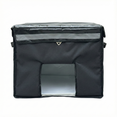 데일리인 길고양이 겨울 집 급식소 방수 야외 실외 고양이 길냥이, 1개, 블랙