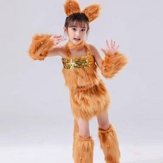 兒童學貓叫舞蹈服 小貓咪表演演出服