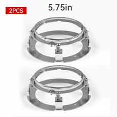 호환 바이크 오토바이 차량용 5 3/4 5.75 인치 전조등 브래킷 키트 5.75 인치 LED 전조등용 링 마운트 브, 01 2pcs Silve
