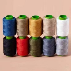 牛仔縫紉線 10捲入 家用縫紉機線 牛仔褲專用線, 1個, 牛仔縫紉線【10捲/份】