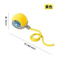 智能自動逗貓球 寵物互動玩具 避障靜音耐咬 黃色 Type-C充電 貓咪狗狗適用, 黃色USB充電, 1個