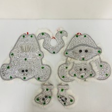 古德 玉雪戰甲 銀底 太子戰甲 中壇元帥 三太子 太子元帥 太子爺 孫悟空 部將 神明衣, 7寸2, 1個