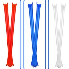 팥들 응원 막대풍선 2p 체육대회응원도구, 화이트