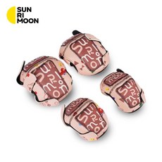 森瑞夢sunrimoon 兒童護具 護肘護膝 自行車 直排輪適用, 焦糖咖, 1個