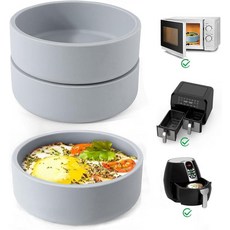 3Pcs ZHYEEDA 에어프라이어 몰드 실리콘 개별 바이트 메이커 재사용 가능한 전자레인지 쿠커 BPA 프리 식기세척기 사용 가능 2라운드