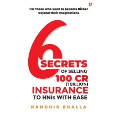 (영문도서) 6 Secrets of Selling 100 CR (1 Billion) Insurance to HNIs with Ease Paperback, Pendown Press Powered by Gu..., English, 9789390557158
