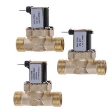 태양열 온수기용 황동 전기 솔레노이드 밸브 G1/2 인치 DC 12v 24v AC220v, 01 DC24V