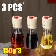 유리 오일 스프레이 병 간장 식초 디스펜서 및 붓기 기능을 위한 미니 조미료 식품 등급으로 제작됨, 07 3PCS-150g