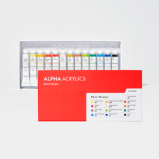 알파 베이직 아크릴 물감세트(학생용) 7.5ml 13색, 단품