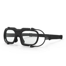 LAVA 7068-L 防護護目鏡，工業安全護目鏡，耐磨防霧，可調節鬆緊帶，舒適安全, 平光黑, 1個