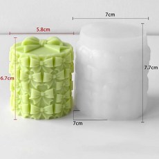 국경 새로운 크리스마스 트리 촛불 실리콘 금형 석고 아로마 테라피 장식 Mold8931