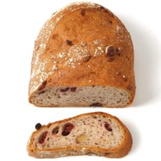 발효종 쌀 오곡현미 비건빵 호밀크랜베리빵 VEGAN 노버터 노밀가루 아침식사대용빵, 182g, 2개