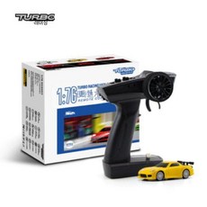 터보 레이싱 1/76 RC카 원격조정 자동차 조종기 포함, C. C71 클래식 에디션 옐로우, 1개