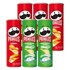 프링글스 버라이어티팩 오리지널 110g x 4p + 양파 110g x 2p, 1세트