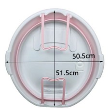 可折疊洗衣盆帶搓板一體家用嬰兒寶寶家用加大加深加厚學生宿舍用, 粉白色（小孩洗澡用）無板, 1個