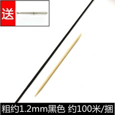고탄력 고무줄 굵은 짐고정 밴딩 1mm 원형 약 23m 고무밴드 다용도 블랙, 1, M. .2mm 블랙 100m