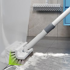 웰스홈 디자인특허 V형 욕실청소솔 화장실 바닥 베란다 틈새청소 길이조절 다용도 업소용 청소브러쉬, V형 청소솔, 1개