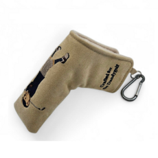 댄디골프 일자 블레이드 퍼터커버 베어 스웨이드, 1개, 베이지