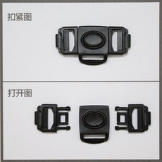 桃園熱銷 五點式安全帶 通用寶寶餐椅安全扣安全帶扣插扣固定扣嬰兒傘車推車配件, 黑色三點式扣子 (適用寬2.5cm帶子