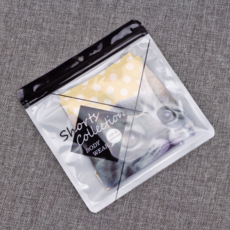 언더 이너 웨어 팬티 브라 포장 봉투 밀봉 지퍼백 파우치 폴리백, 10매, 16.5X16.5cm 블랙