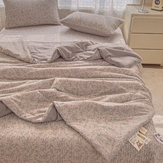 초정상점CHOJEONGSTORE 여름홑이불 쿨링이불 차렵이불, 수호자의 언어 니아 여름 - 꽃신, 더블 200x230 cm