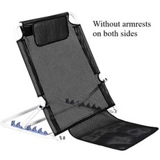 바닥 의자 좌식 소파 접이식 등받이 거실 휴식 체어 다기능 침대 다중 기어 조절 가능 팔걸이가 있는 휴대용 프레임, 6)Black Breathable-B