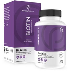 Physician's Choice 生物素膠囊 10000mcg, 60顆, 1罐