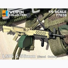 BD77038 1대6 LMG 5.56mm 사막색 - 액션 피규어용 모형 제품작동 불가, 1개