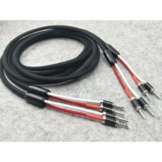 Edison audio 頂級碳纖維镀銠頭香蕉插 喇叭線 (丹麥 ORTOFON 同工廠代工) 2條, 1個, 2米/對 1580元