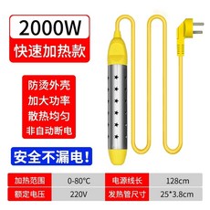 히터봉 온수기 급탕기 순간가열 막대 세면대 양동이용 1500W 2000W 히팅봉, 플래그십 2000w (내부등 자동 차단X)