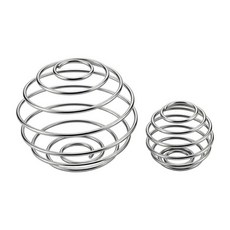 쉐이커 병용 스테인리스 스틸 단백질 볼 교체품 부드러운 쉐이크 및 식사 준비를 위한 식품 등급 와이어 거품기 믹서(라지 1스몰) 261397, 1 Large 1 Small