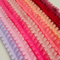 오간자 주름 홈패션 레이스 메쉬 캉캉 입체 주름, 1개, 진핑크