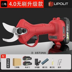 LIPOLIT 電動修枝剪 無線果樹粗枝剪 鋰電修枝工具, 1個, 4.0工程款二電一充（紙箱包裝）