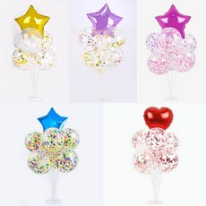 풍선꽂이장식세트70cm(은박컨페티) 혜명생필품마트, 5번