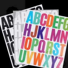 라온픽 ABC 알파벳 스티커 이니셜스티커, 컬러믹스
