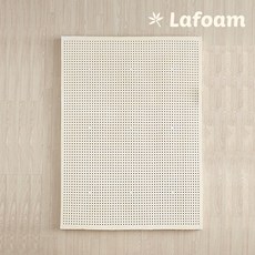 [겉커버증정]라폼 천연라텍스 토퍼 매트리스 침대 거실 바닥 매트 + 방수속커버 5cm 미디엄
