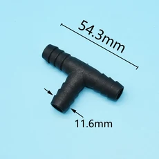 10mm 정원 호스 티 바브 커넥터 Y 3 방향 물 분배기 사육 식수대 개, 02 B x tee