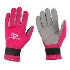 AROPEC 2mm Amara手套 - 紫玉蘭, 深桃紅色,L, 1個